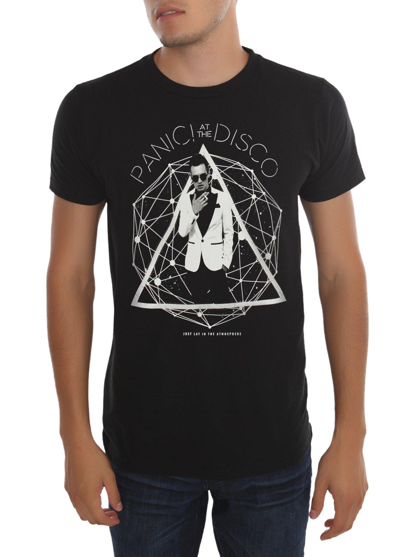 Panic! At The Disco Just Lay In The Atmosphere T-Shirt, BLACK, hi-res