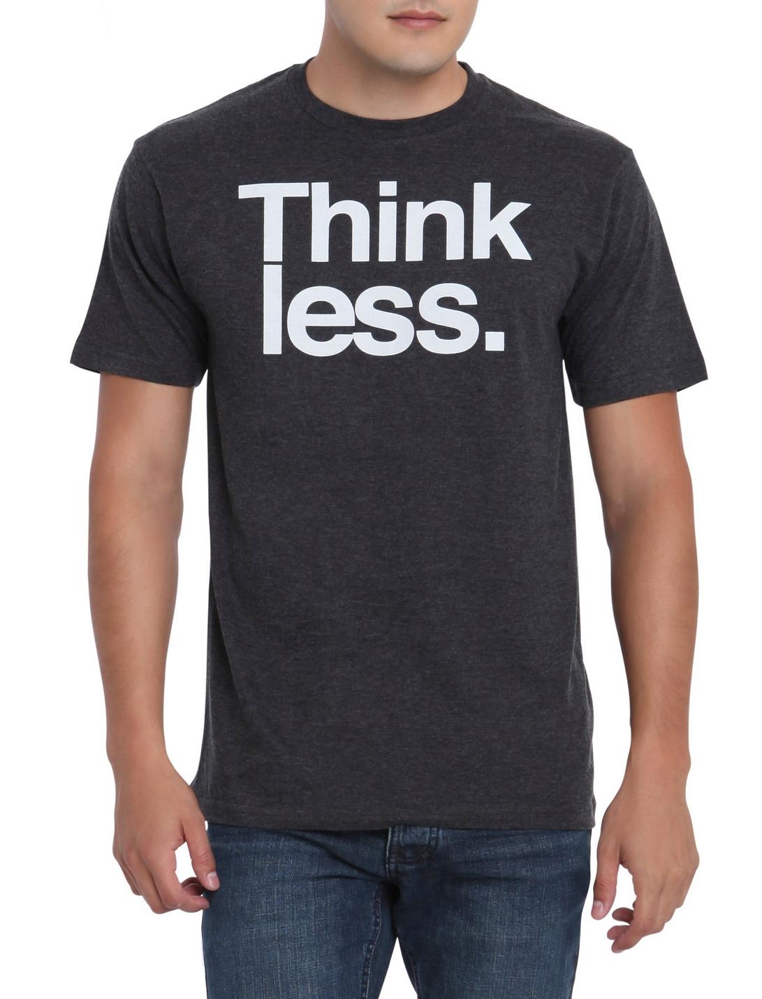 Think Less T-Shirt, HEATHER GREY, hi-res