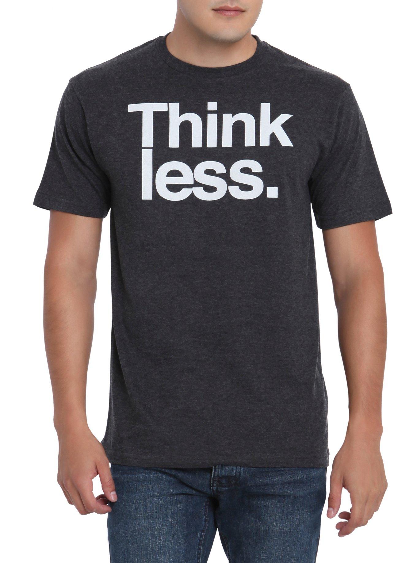 Think Less T-Shirt, HEATHER GREY, hi-res