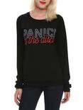 Panic! At The Disco Neon Sign Girls Long-Sleeved T-Shirt, BLACK, hi-res