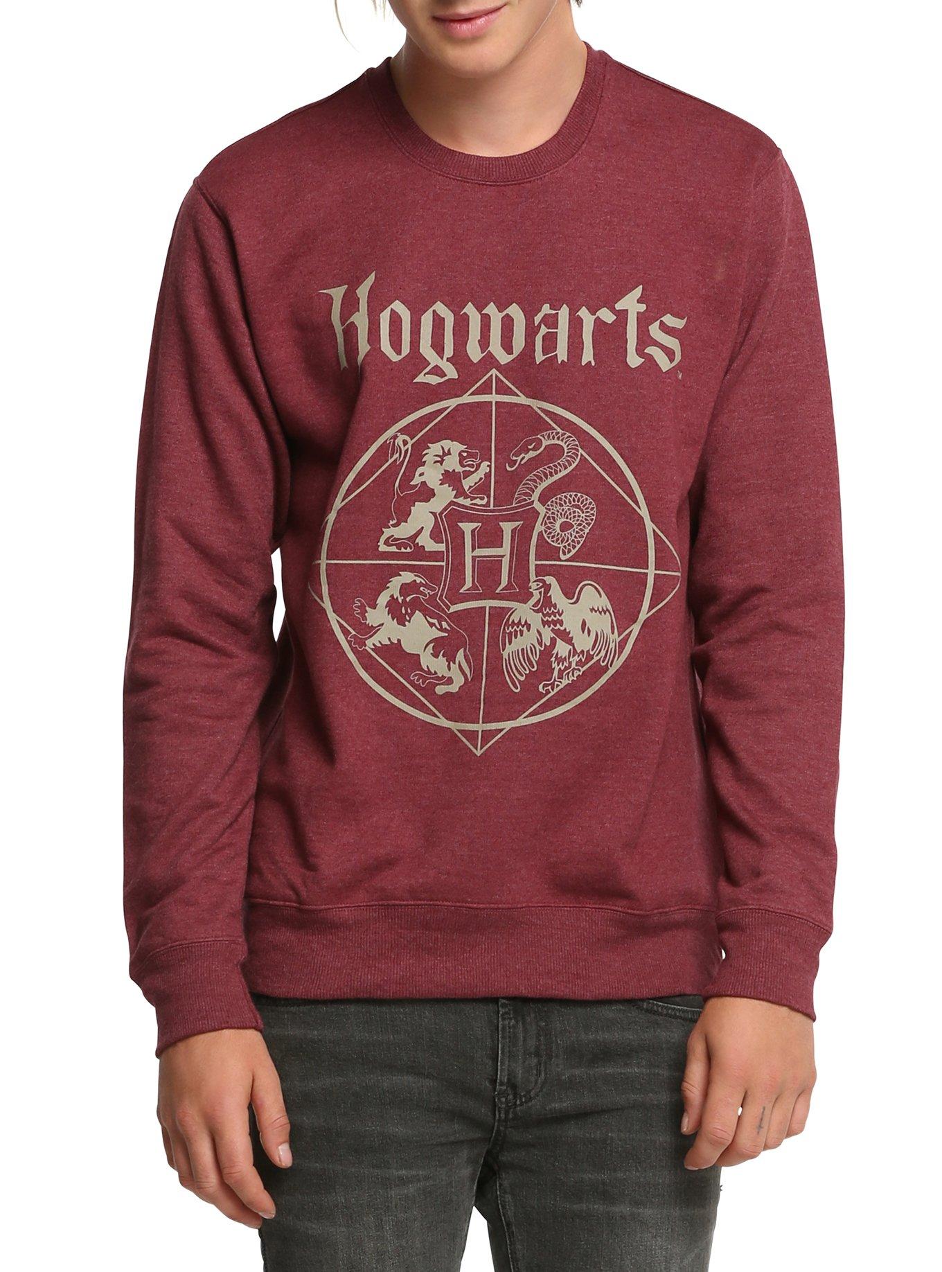Harry Potter Hogwarts Crew Pullover, BLACK, hi-res