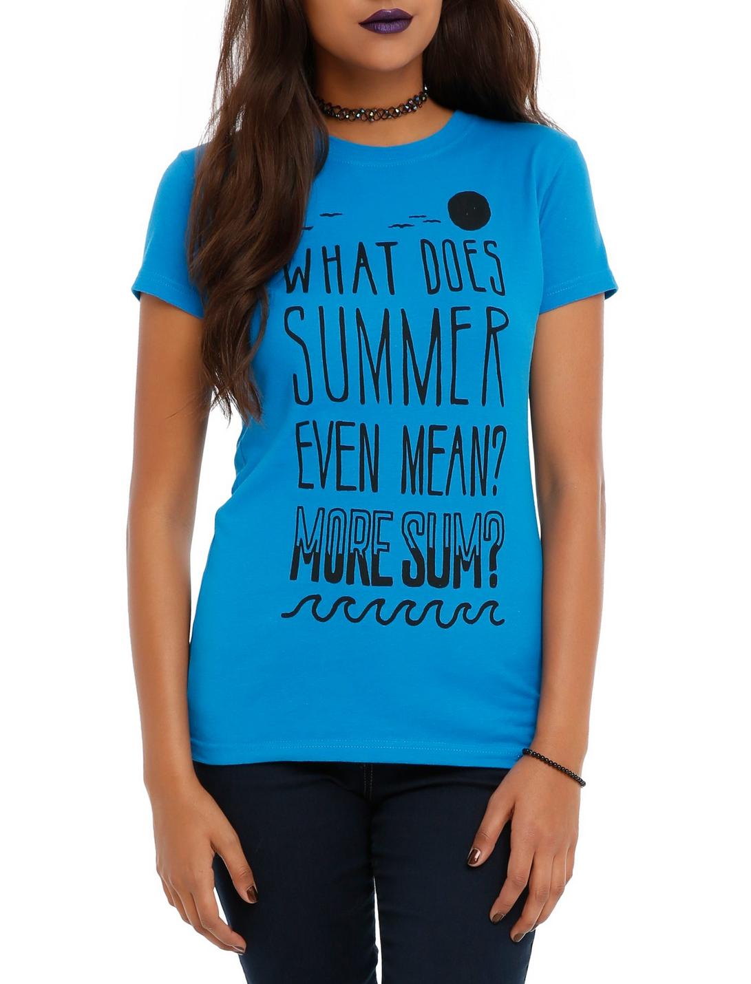 Me And Earl And The Dying Girl What Does Summer Even Mean? Girls T-Shirt, BLACK, hi-res