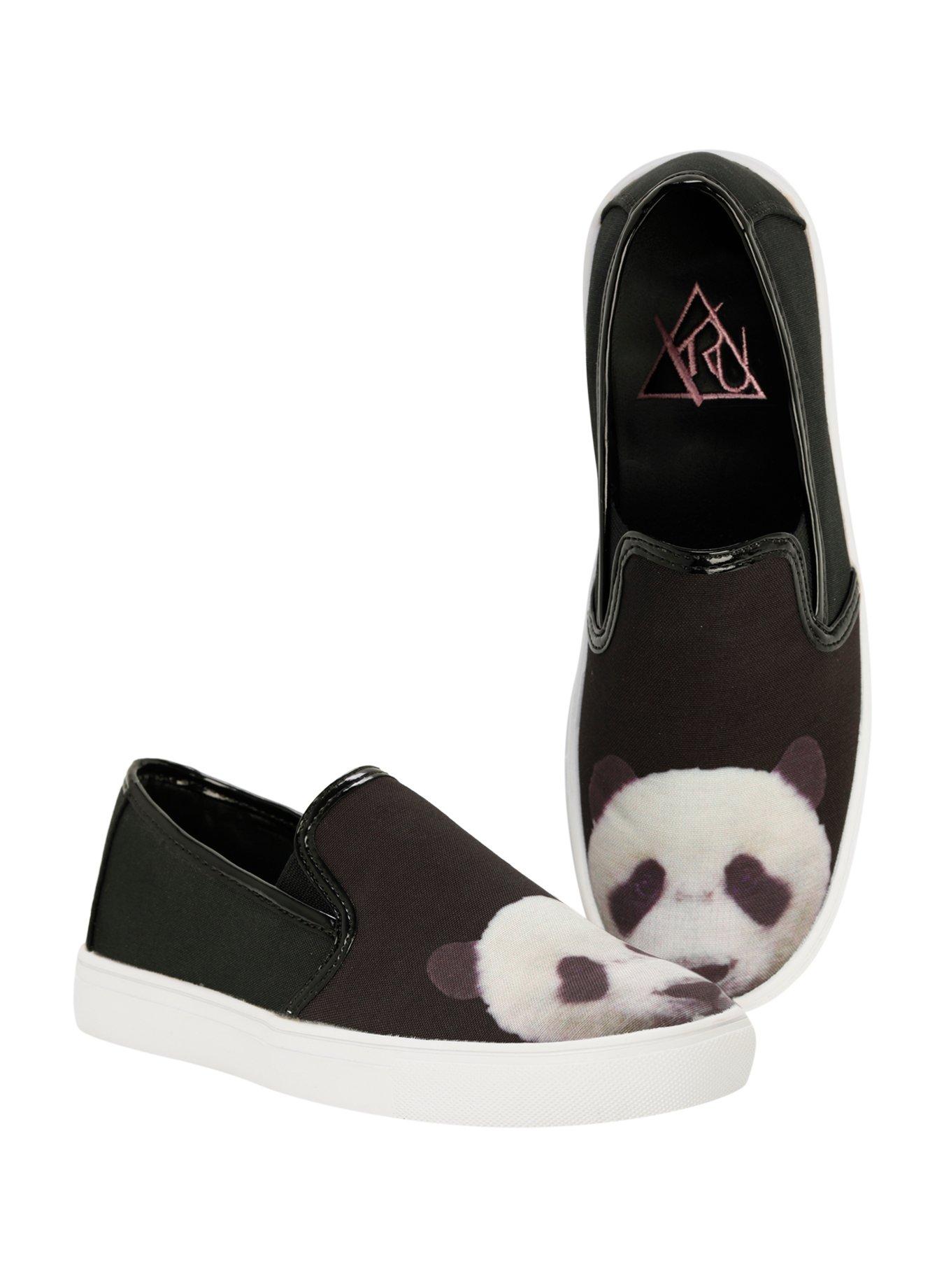 Panda Slip-On Shoes, BLACK, hi-res