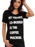 Favorite Co-Worker Coffee Machine Girls T-Shirt, , hi-res