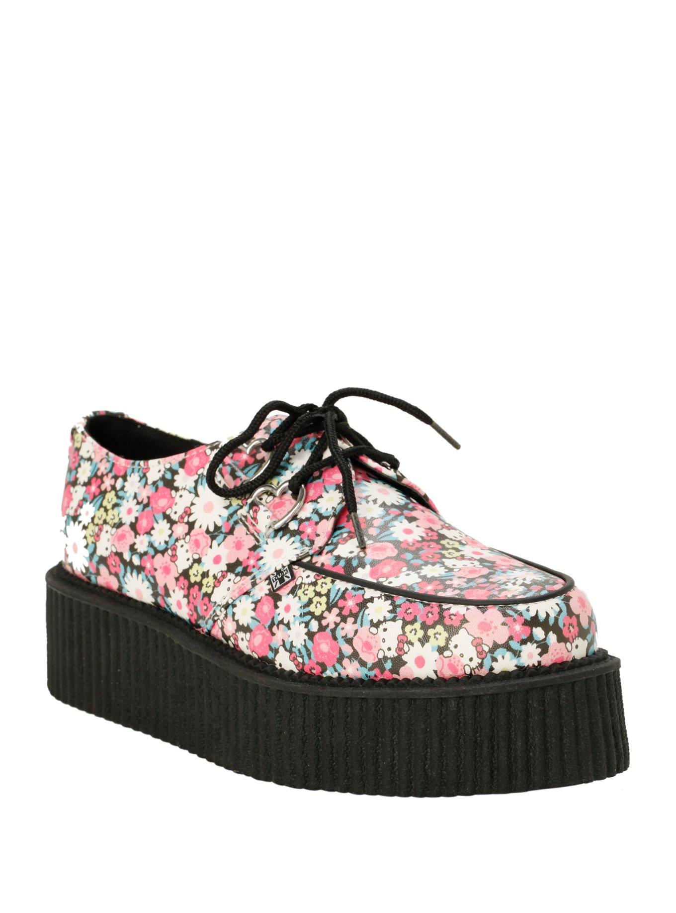 T.U.K. Hello Kitty Daisy Mondo Creepers, PINK, hi-res