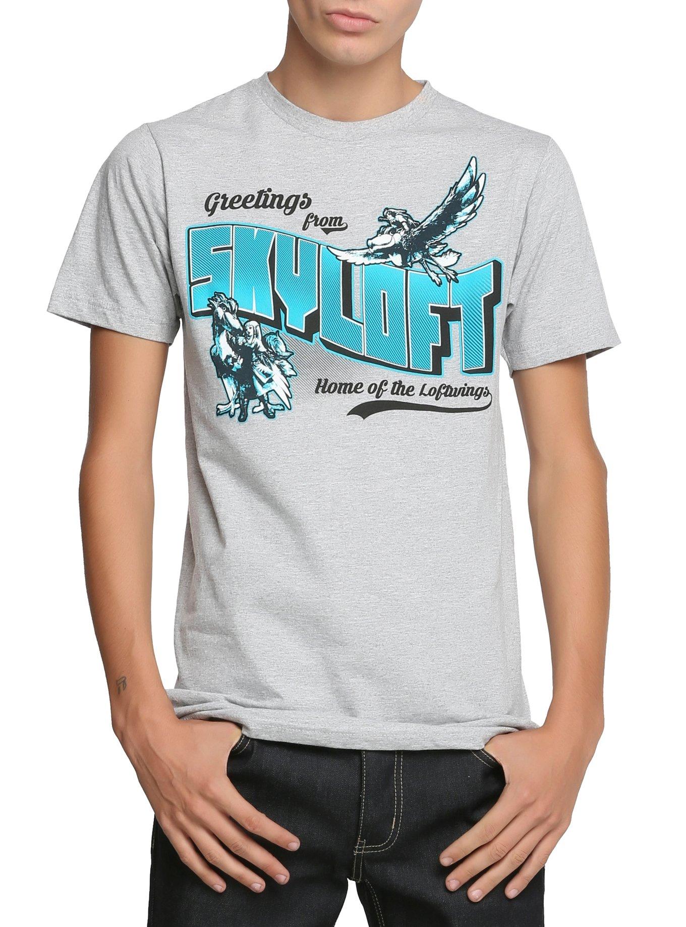 The Legend Of Zelda: Skyward Sword Skyloft T-Shirt, BLACK, hi-res