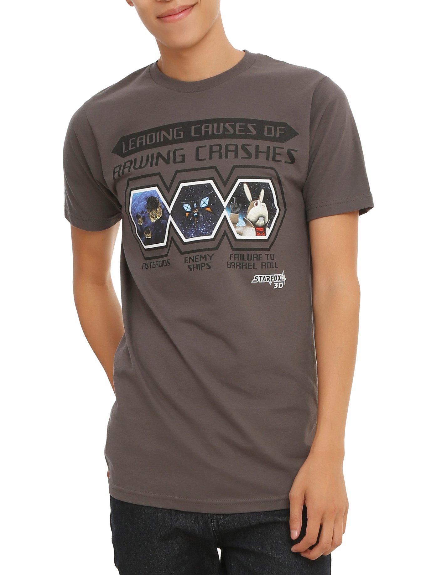 Star Fox 64 3D Arwing Crashes T-Shirt, , hi-res