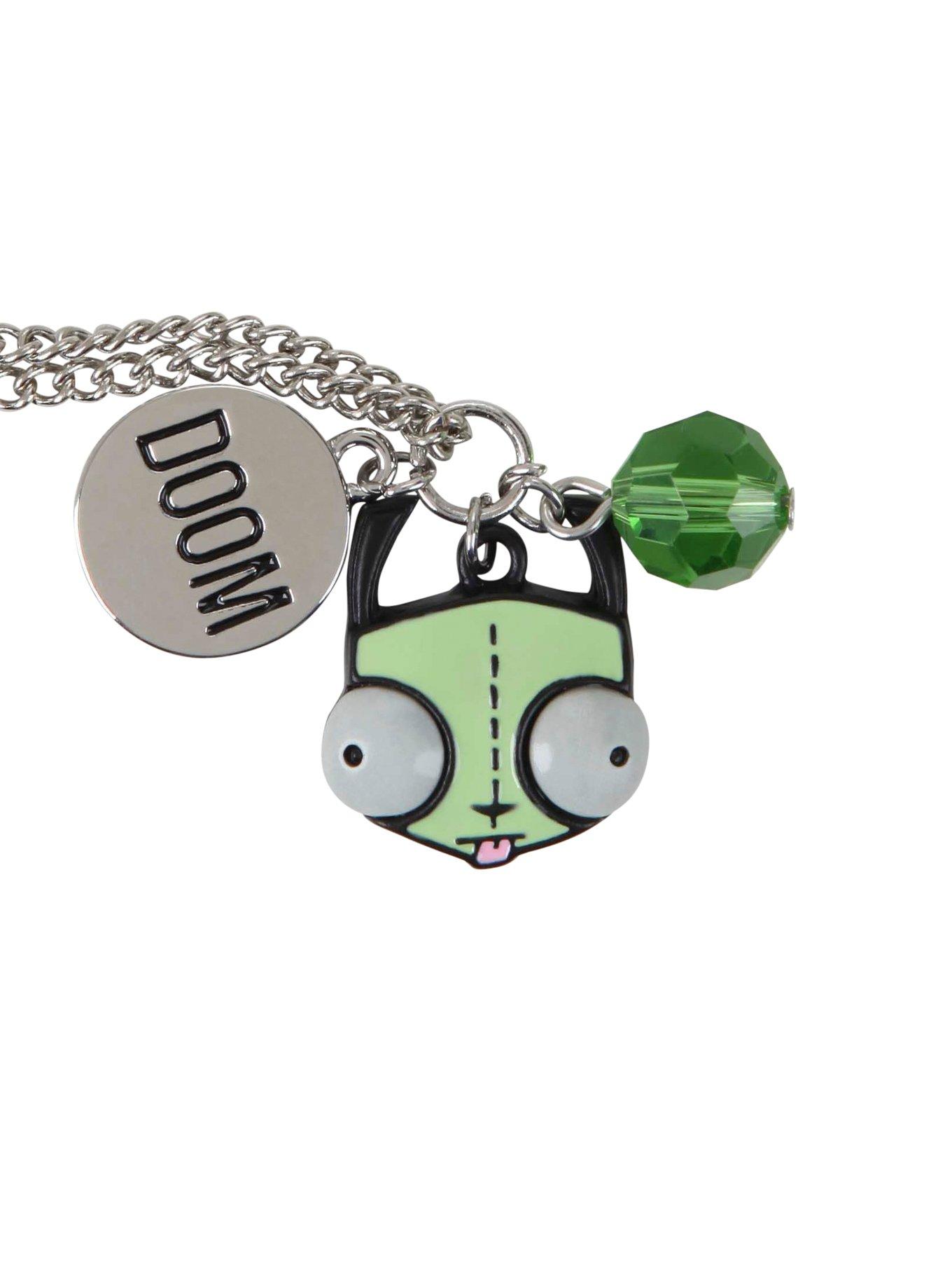 Invader Zim Gir Multi Charm Necklace Hot Topic