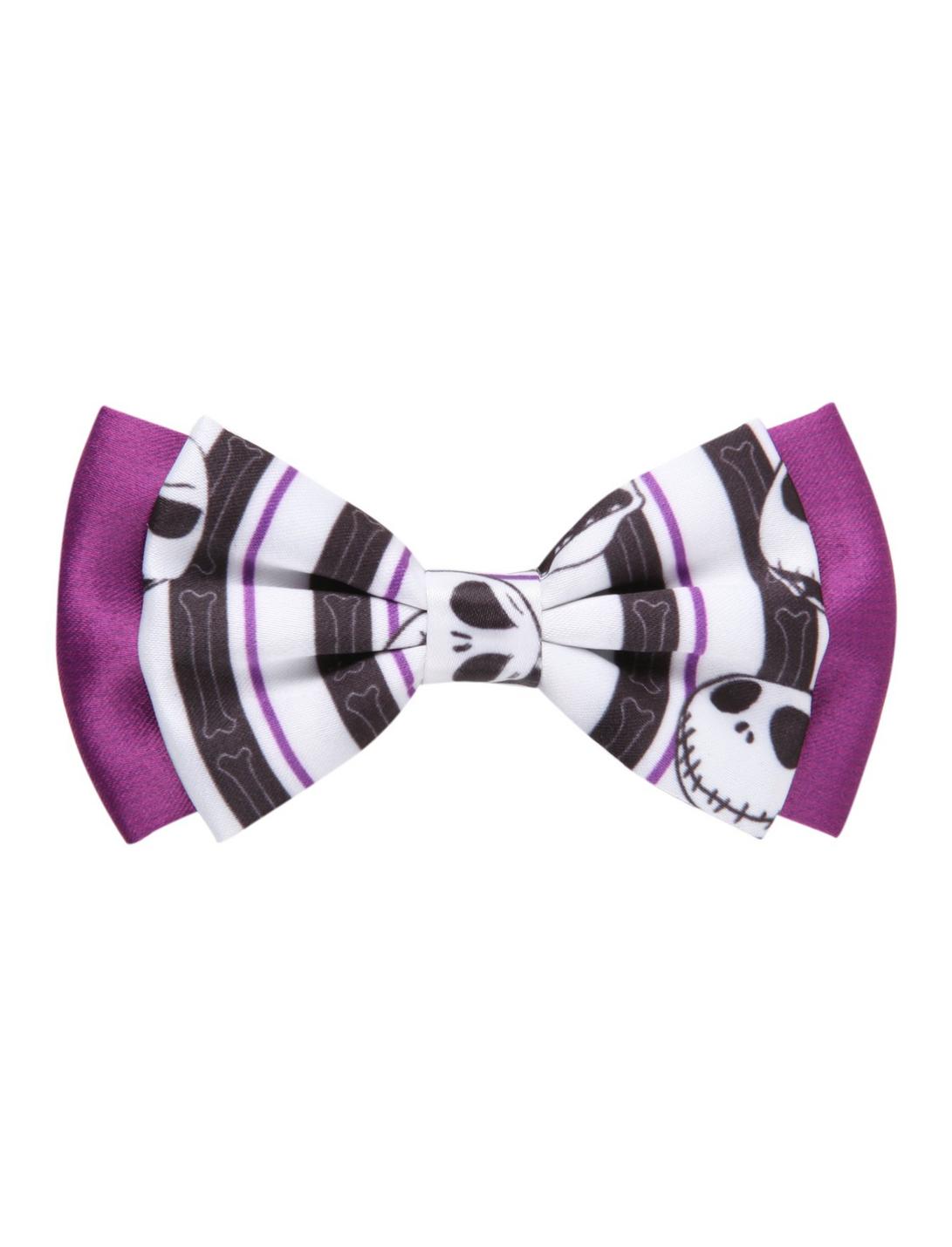 The Nightmare Before Christmas Jack Stripe Hair Bow, , hi-res