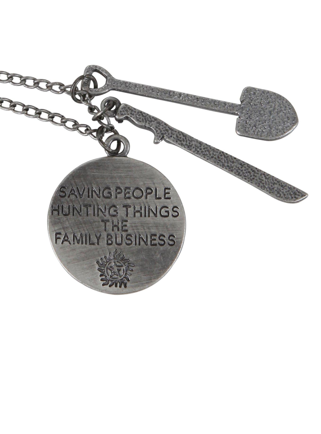 Supernatural Family Business Charm Necklace, , hi-res