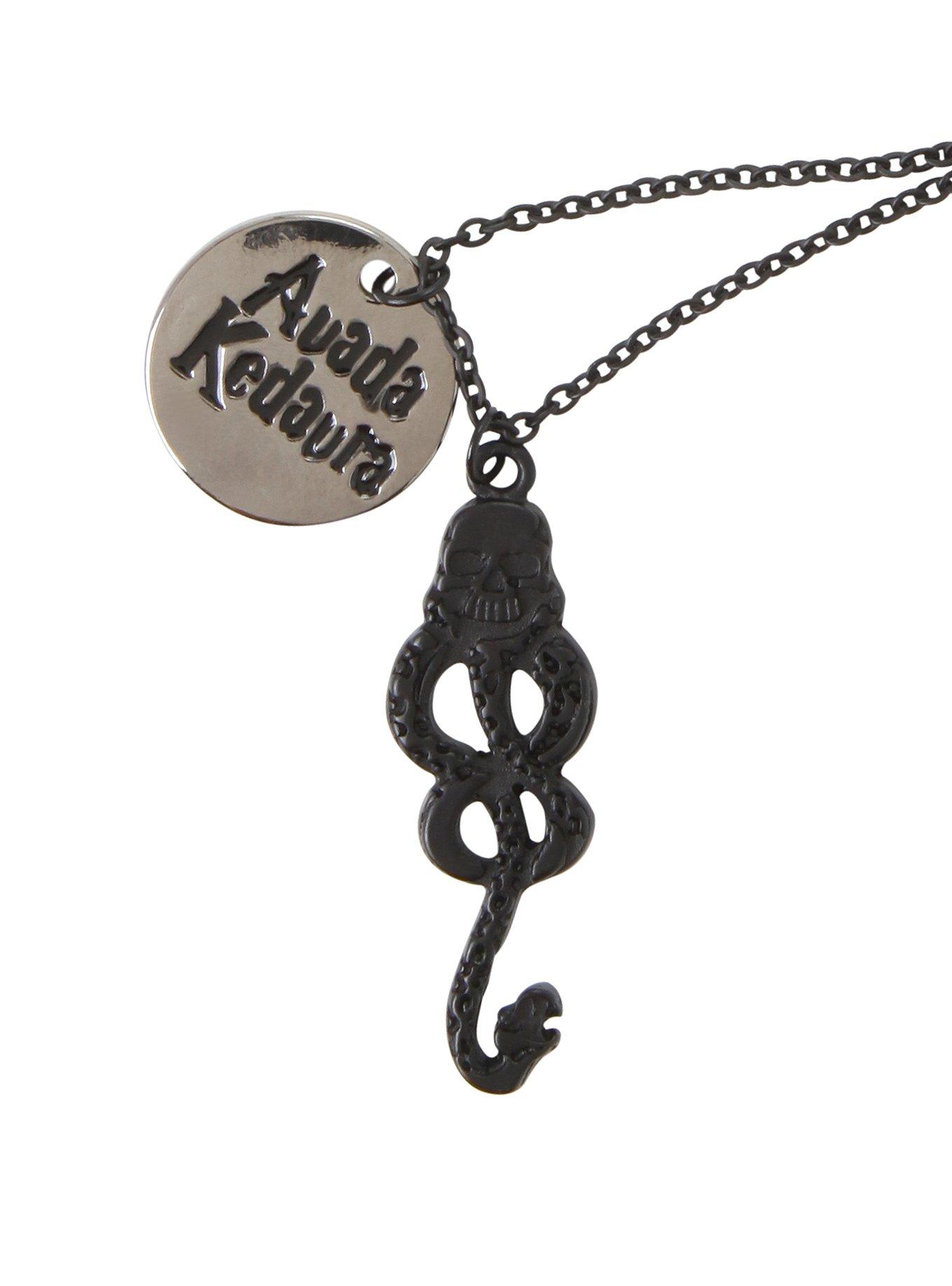 Harry Potter Death Eaters Charm Necklace, , hi-res