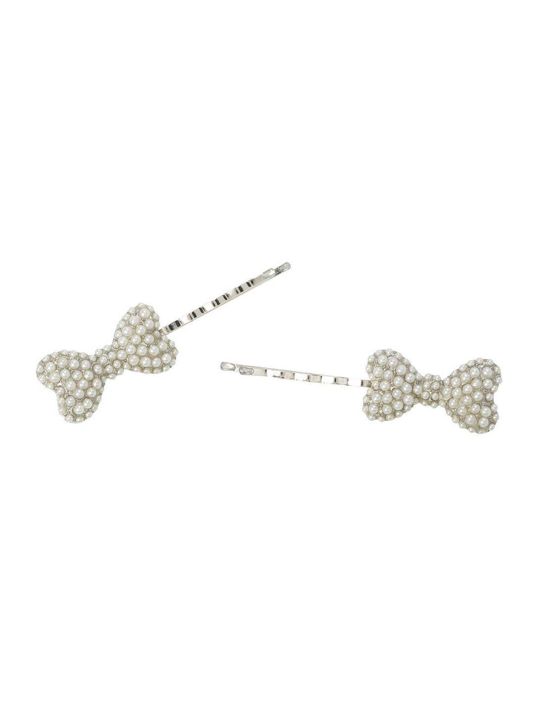 LOVEsick Pearl Bow Bobby Pin 2 Pack, , hi-res
