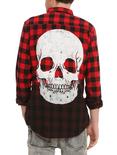 Iron Fist Death Breath Black & Red Plaid Woven, RED, hi-res