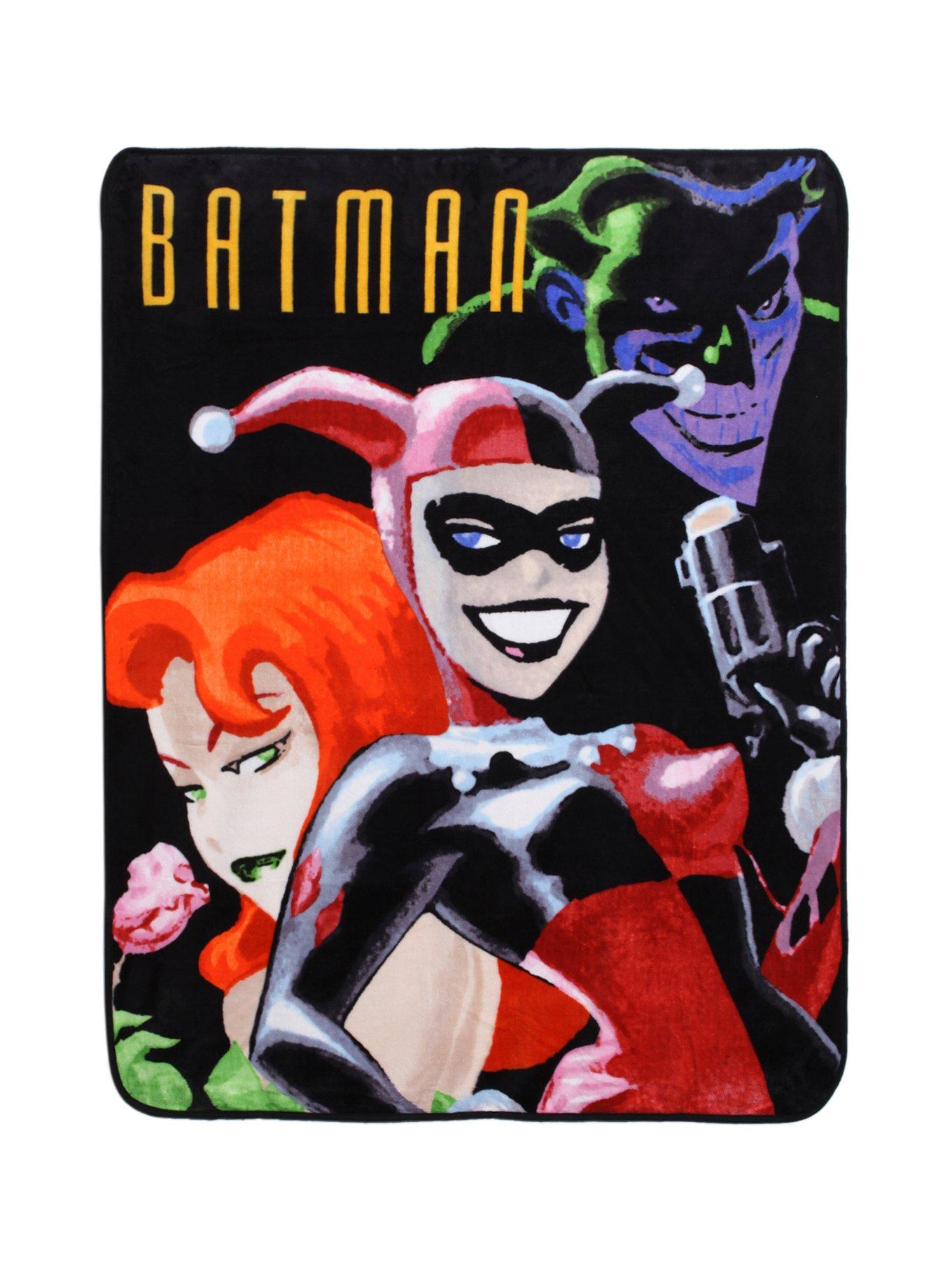 DC Comics Harley Ivy Joker Comfy Throw, , hi-res
