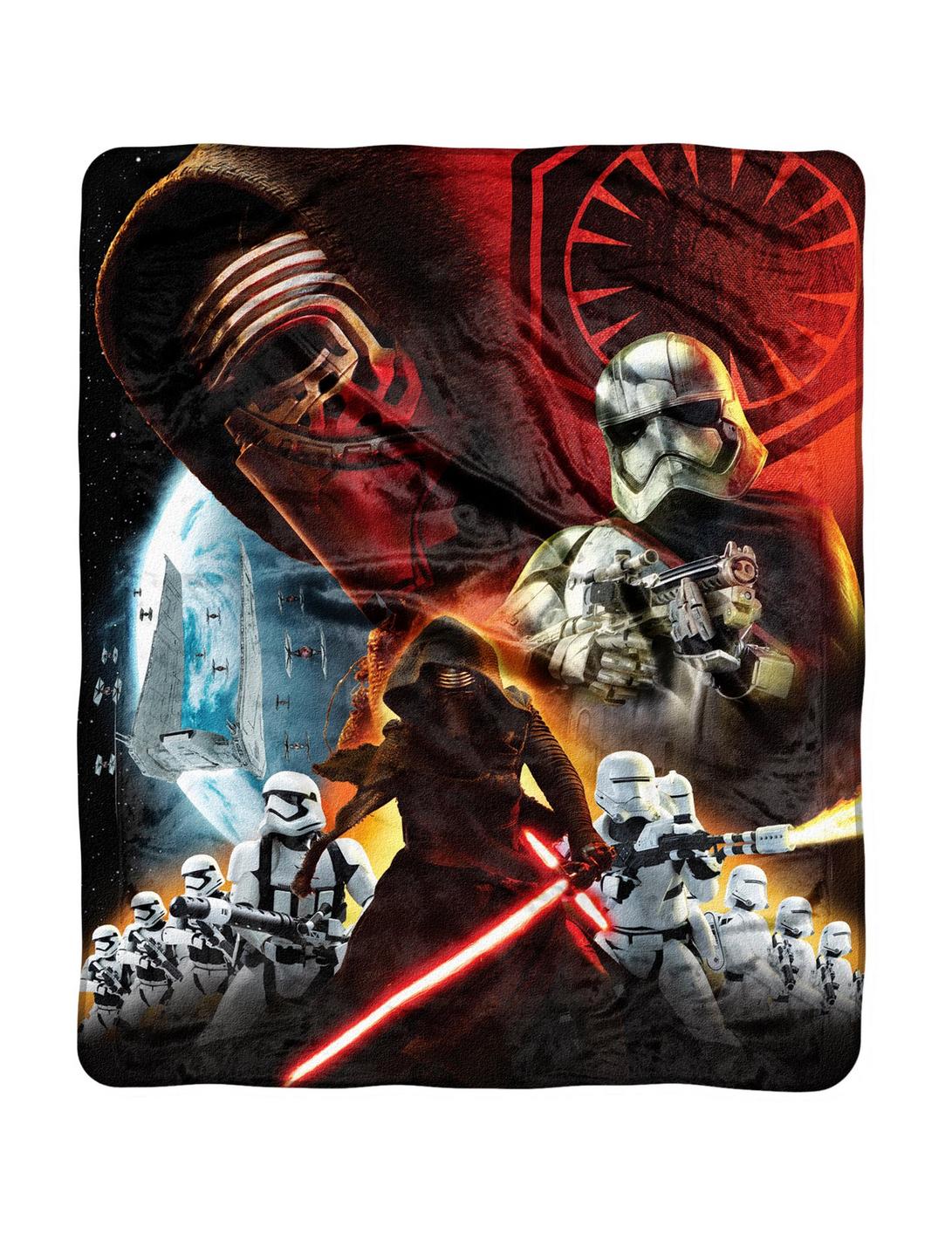 Star Wars Super Plush Throw Blanket The Force Awakens First Order NEW 