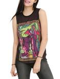 Disney Sleeping Beauty Maleficent Stained Glass Girls Muscle Top, BLACK, hi-res