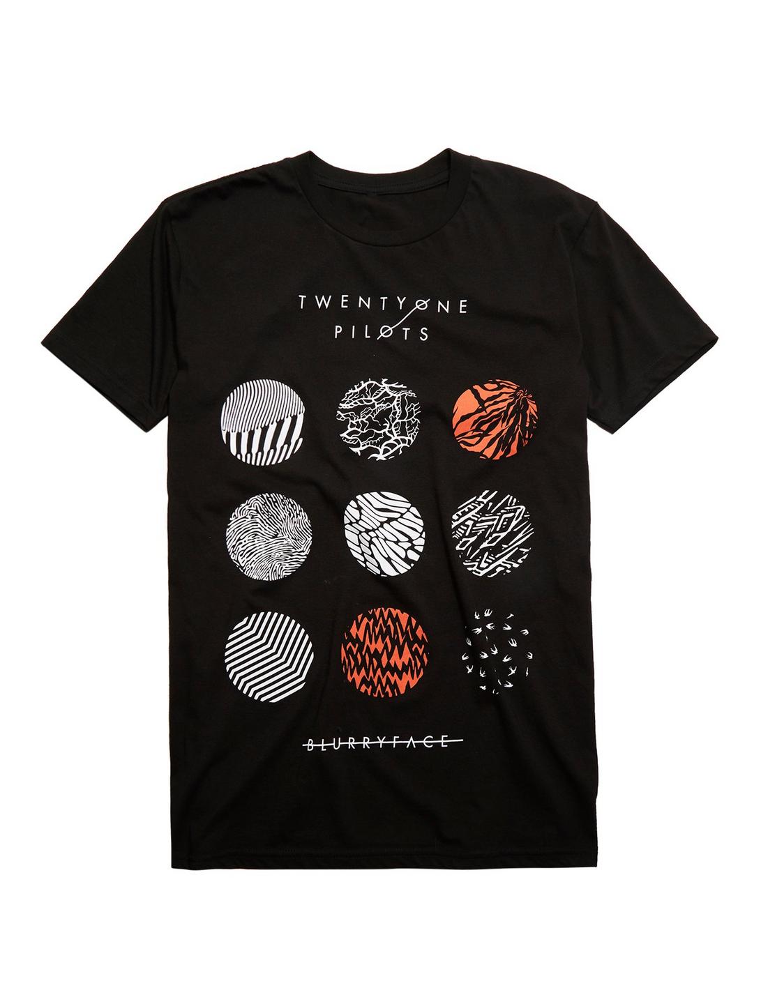 Plus Size Twenty One Pilots Blurryface T-Shirt, BLACK, hi-res