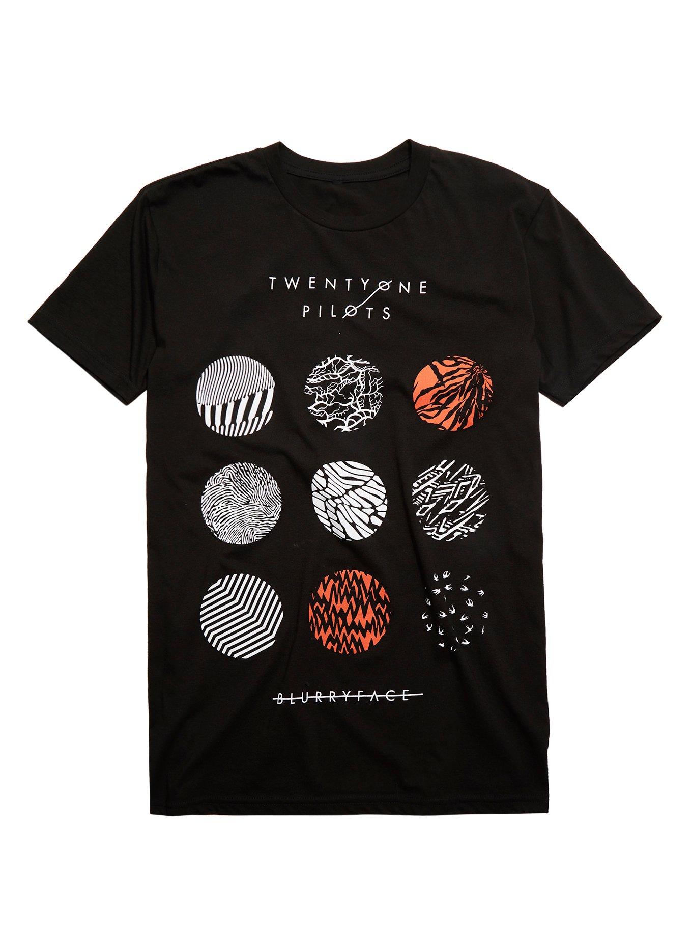 Twenty One Pilots Blurryface T-Shirt, BLACK, hi-res