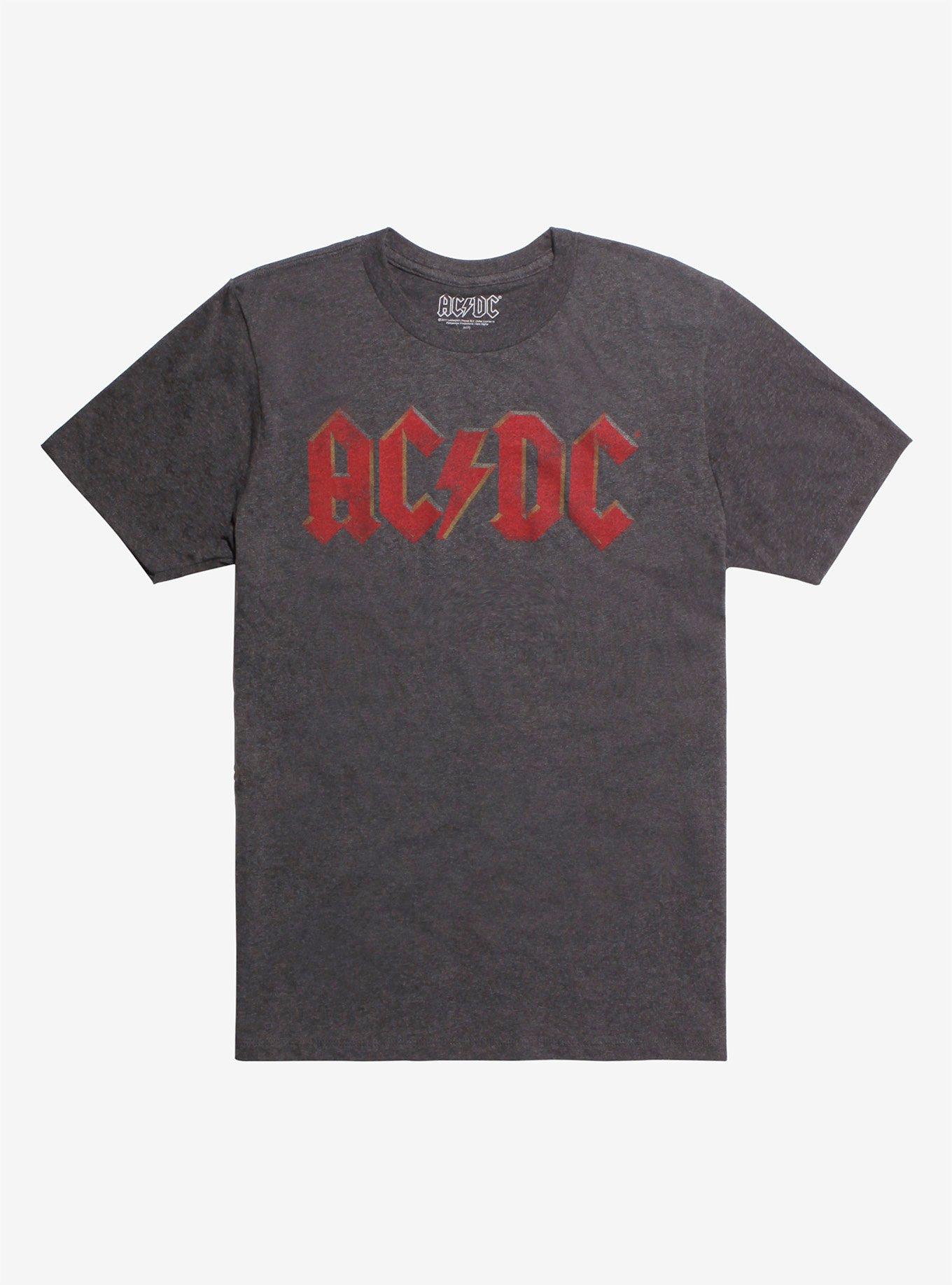 AC DC Faded Logo T Shirt Hot Topic