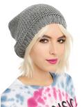 Grey Slouch Beanie, , hi-res