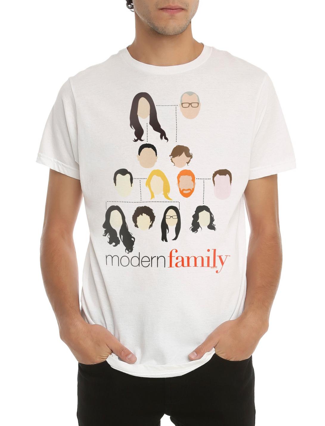 Modern Family Family Tree T-Shirt, BLACK, hi-res