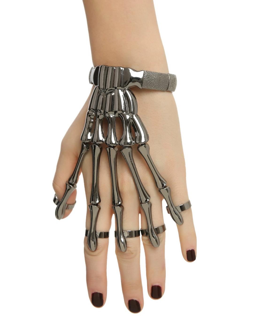 Skeleton Hand Ring Bracelet, , hi-res