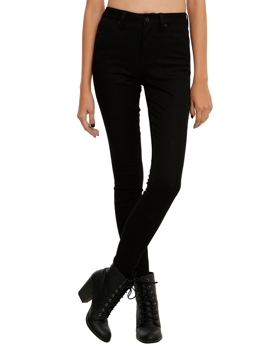 LOVEsick Black High-Waist Super Skinny Jeans, BLACK, hi-res