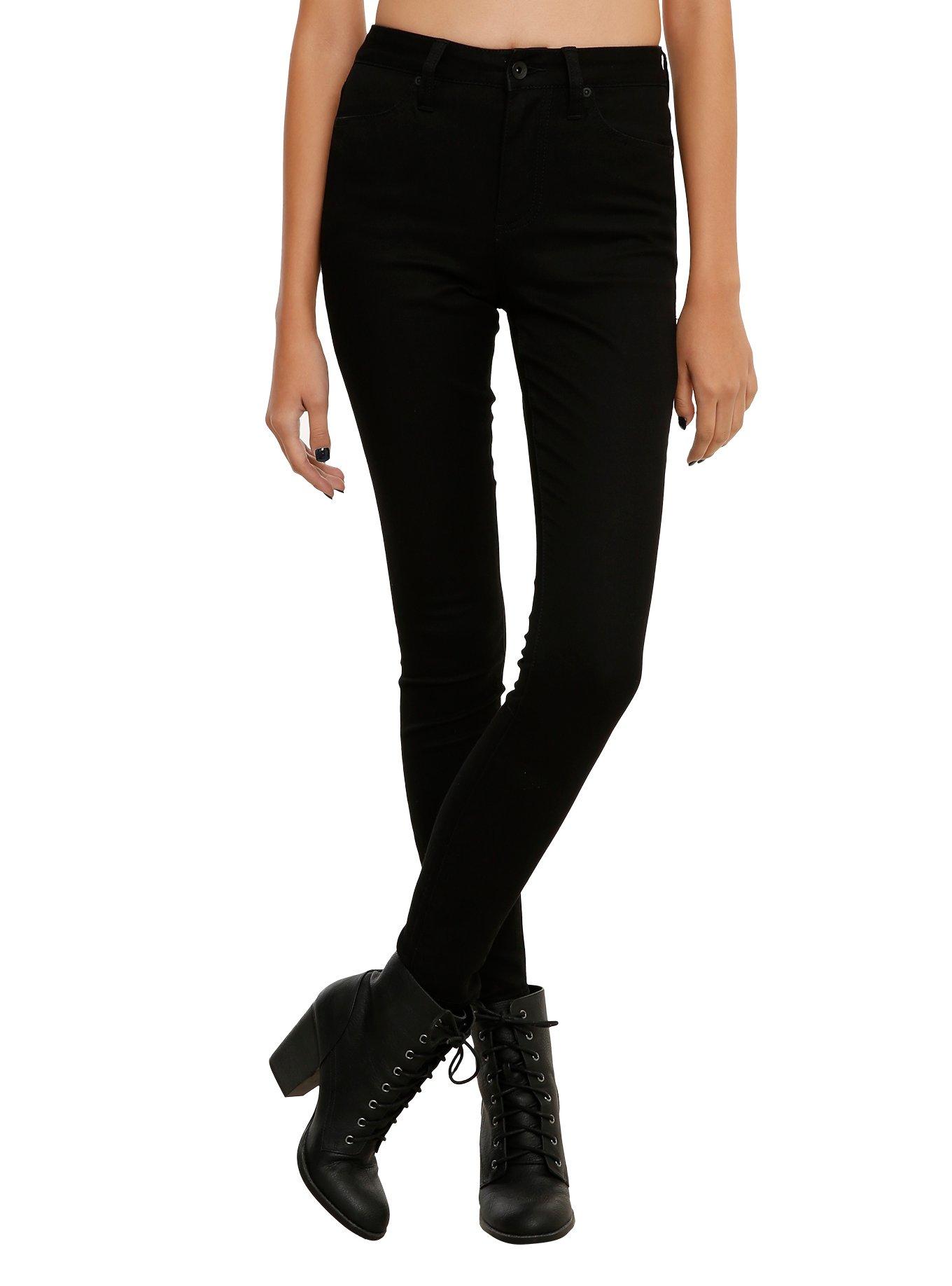 LOVEsick Black High-Waist Super Skinny Jeans, BLACK, hi-res