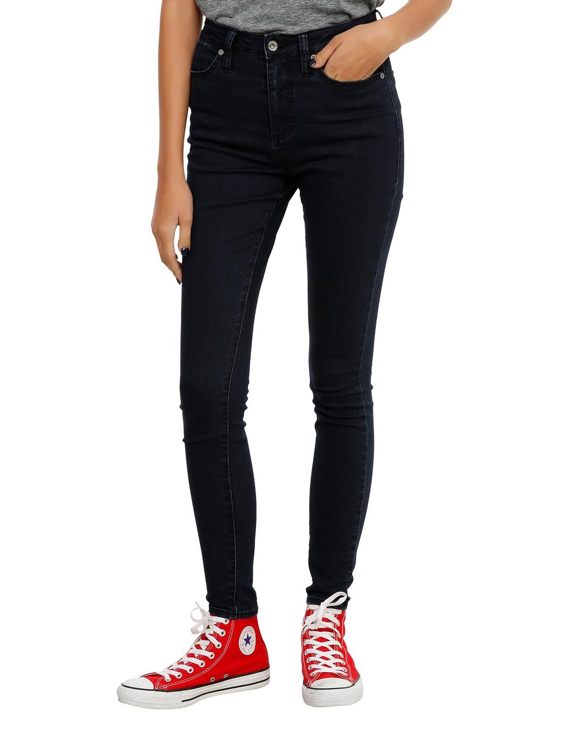 LOVEsick Indigo High-Waist Super Skinny Jeans, BLACK, hi-res
