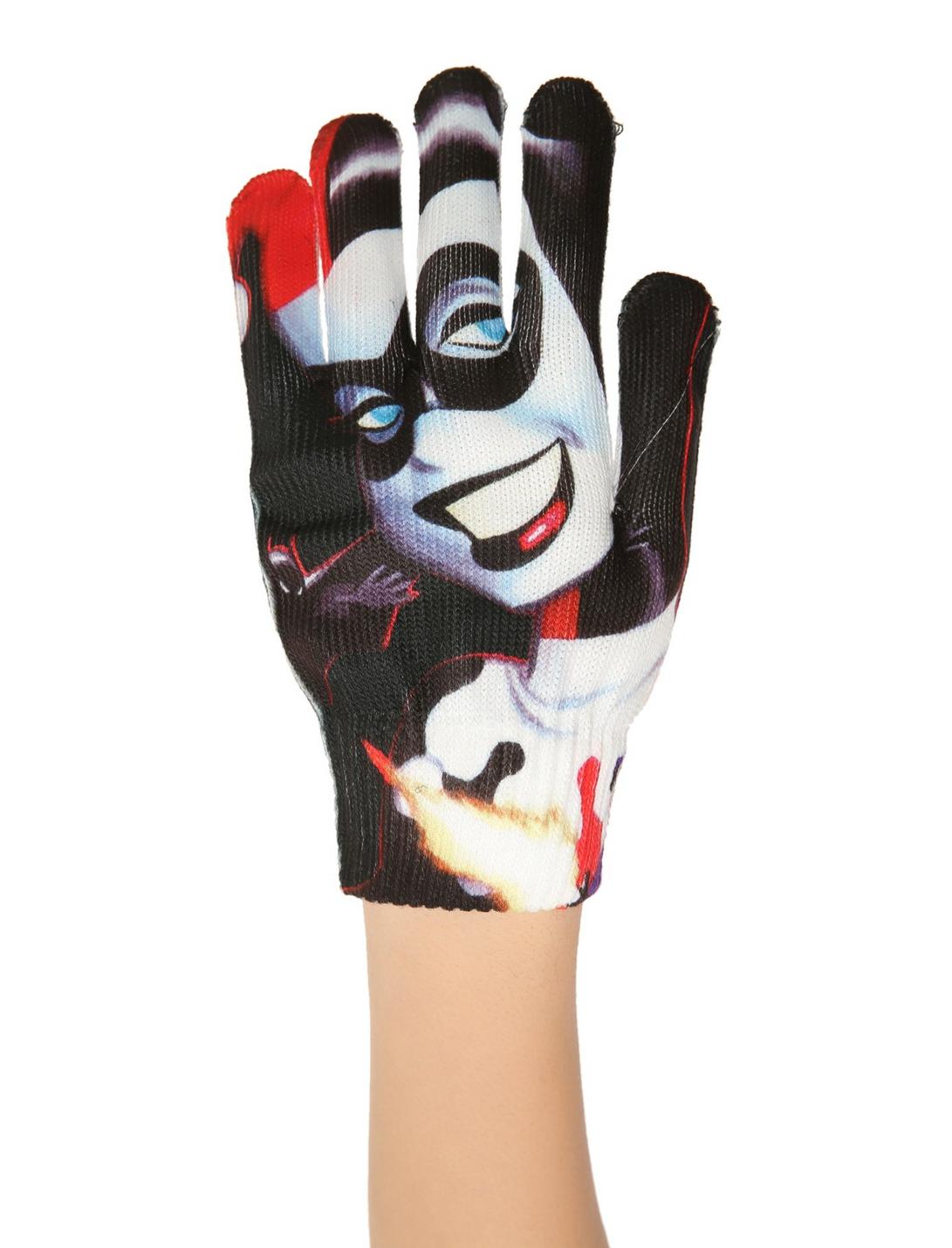 DC Comics Harley Quinn Face Gloves, , hi-res
