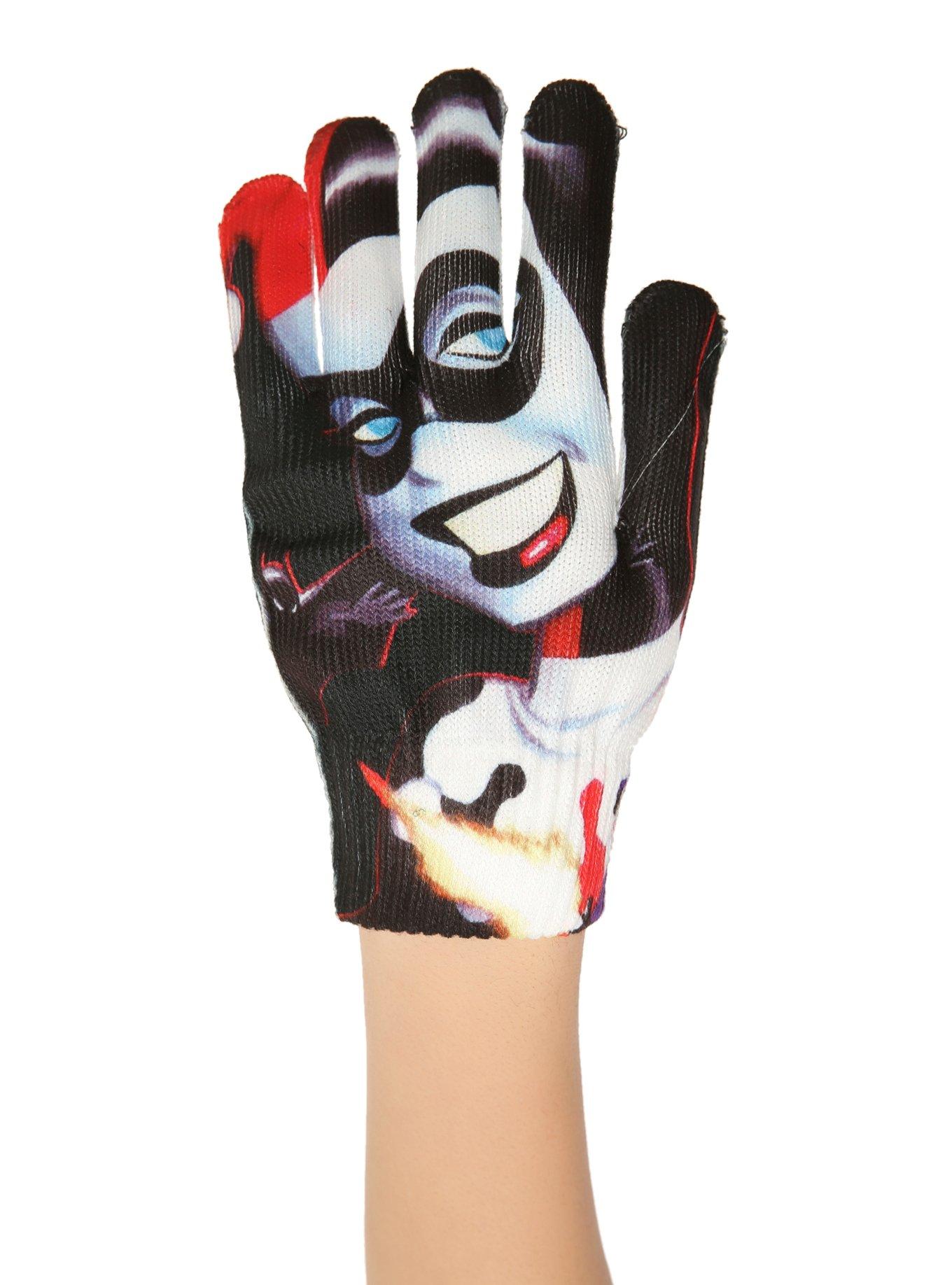 DC Comics Harley Quinn Face Gloves, , hi-res