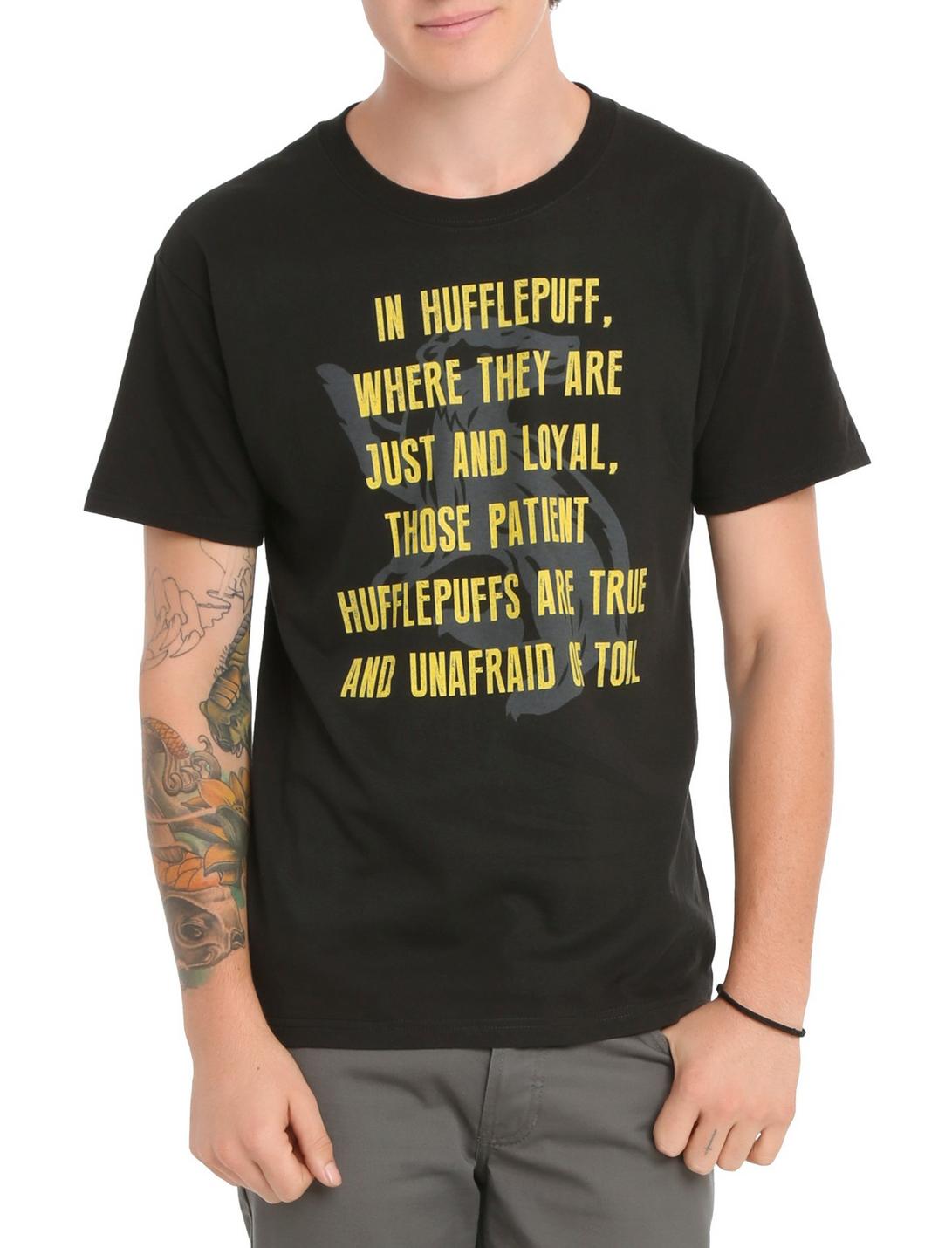 Harry Potter Hufflepuff Sorting T-Shirt, BLACK, hi-res