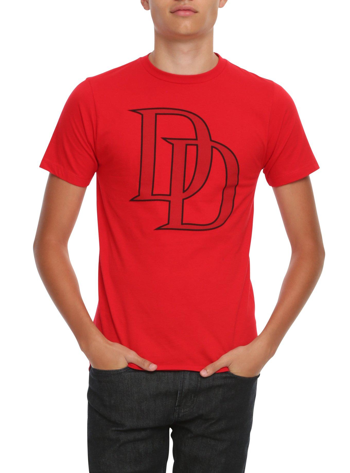 Marvel Daredevil Logo T-Shirt, RED, hi-res