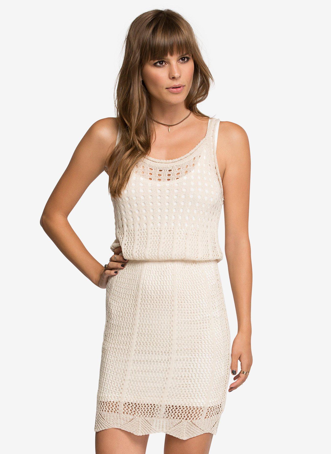 Sweater Dress, TAN/BEIGE, hi-res