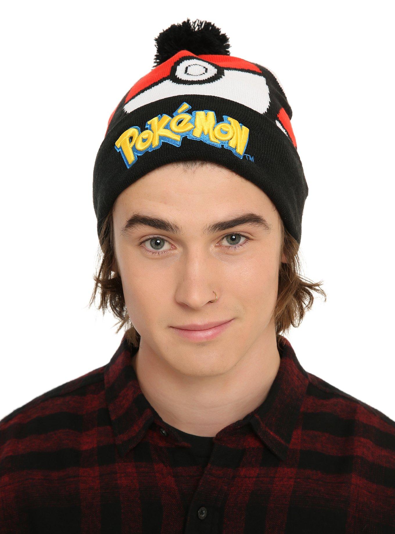 Pokemon Poke Ball Pom Beanie, , hi-res