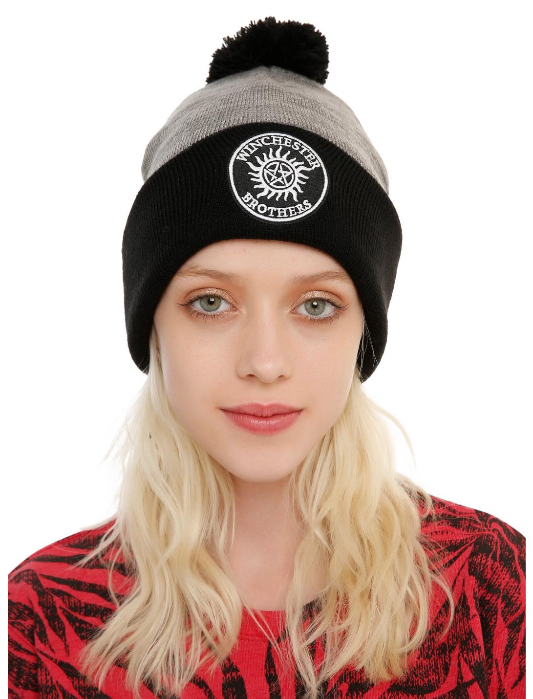 Supernatural Winchester Brothers Anti-Possession Pom Beanie, , hi-res