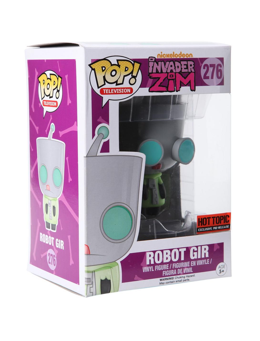 Funko Invader Zim Pop! Robot Gir Vinyl Figure Hot Topic Exclusive Pre-Release, , hi-res