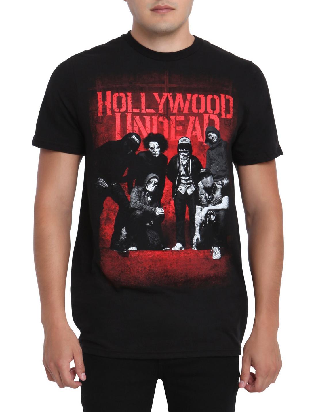Hollywood Undead Group T-Shirt, BLACK, hi-res