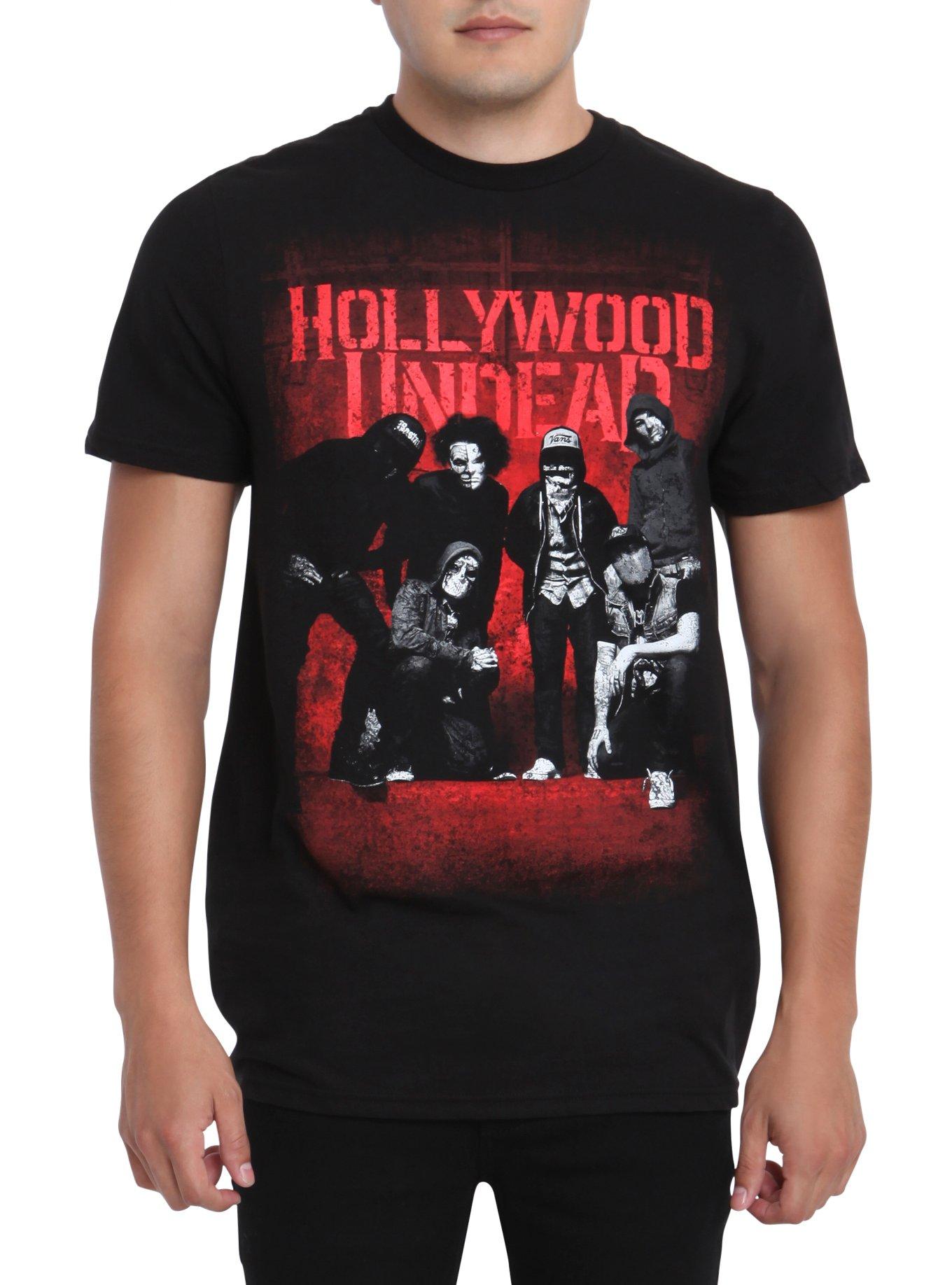 Hollywood Undead Group T-Shirt 2XL, BLACK, hi-res