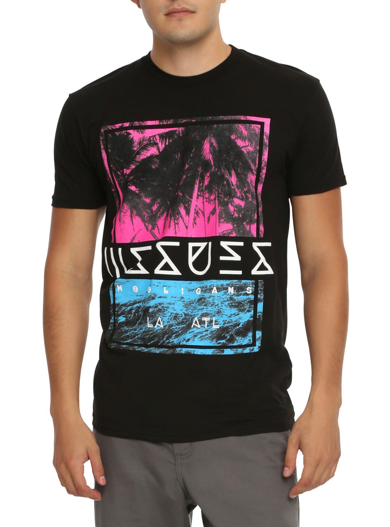 Issues Palm Trees T-Shirt, BLACK, hi-res