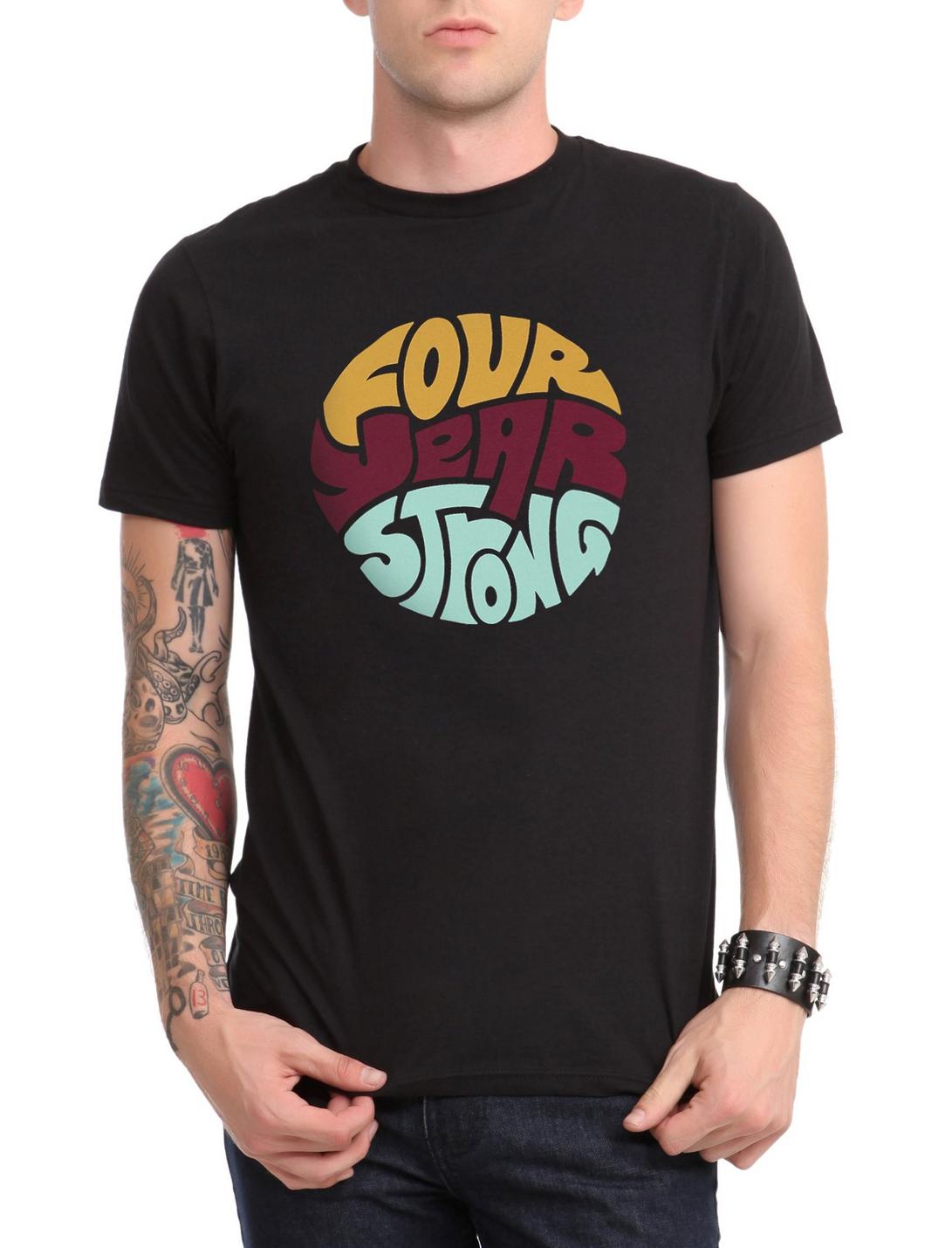 Four Year Strong Funky Logo T-Shirt, BLACK, hi-res