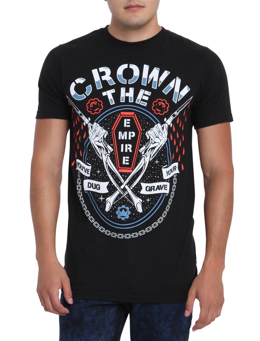 Crown The Empire You've Dug Your Own Grave T-Shirt, BLACK, hi-res