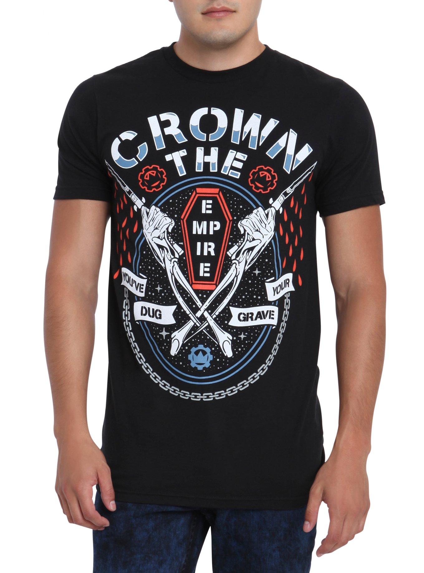 Crown The Empire You've Dug Your Own Grave T-Shirt, BLACK, hi-res