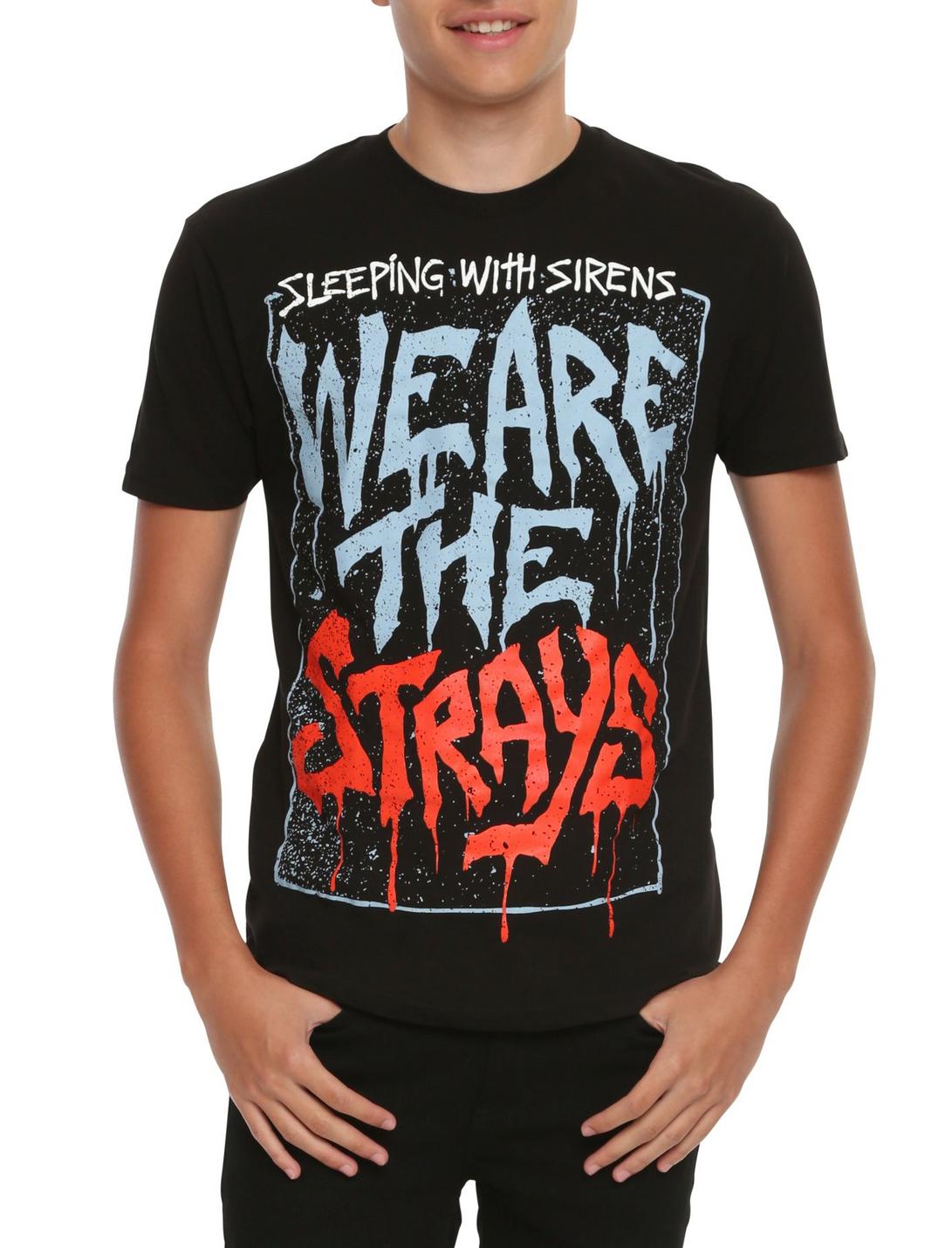 Sleeping With Sirens We Are The Strays T-Shirt, BLACK, hi-res