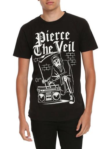 T-shirt Homme Vintage Pierce The Veil - Noir Coton - Toutes Tailles - Neuf Avec étiquettes - Personnalisable