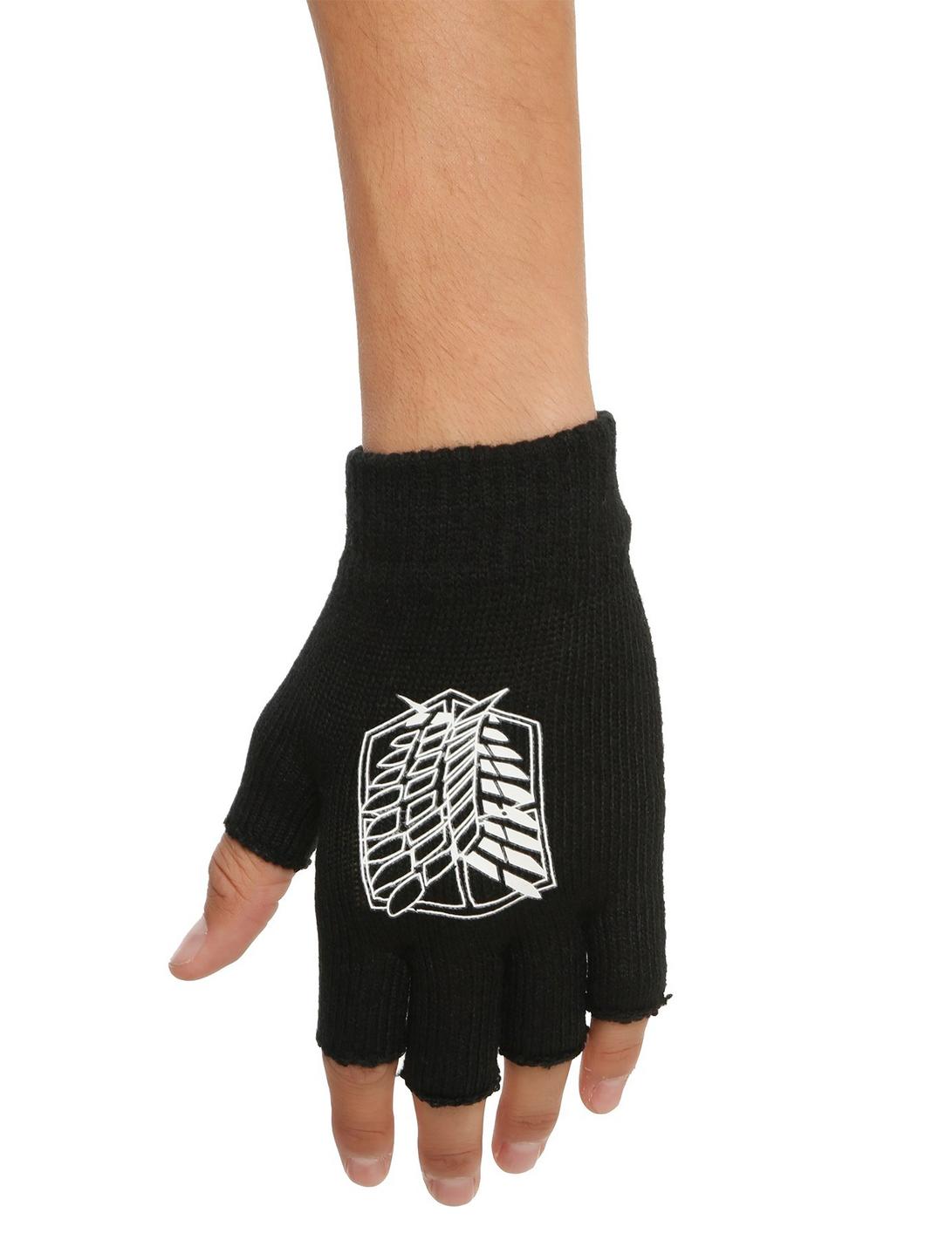 Attack On Titans Scouting Badge Fingerless Gloves, , hi-res