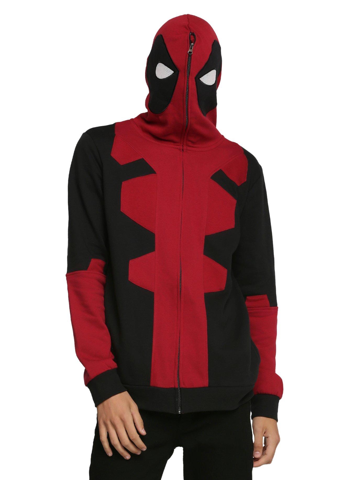 Marvel Universe Deadpool Full Zip Hoodie, BLACK, hi-res