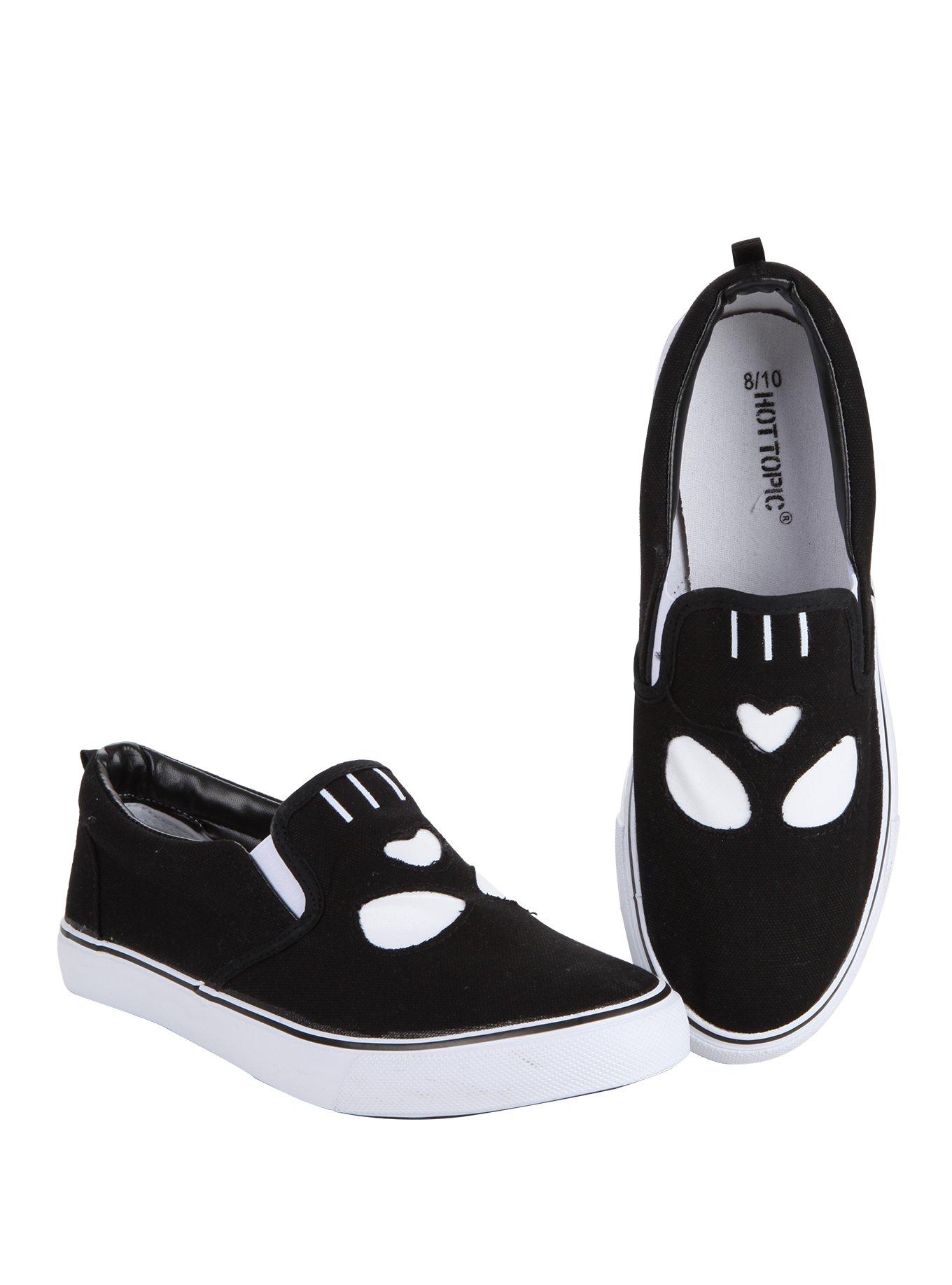 Skull Face SlipOn Sneakers Hot Topic