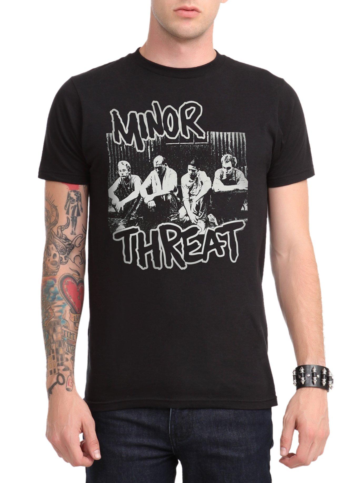 Minor Threat Group T-Shirt, BLACK, hi-res