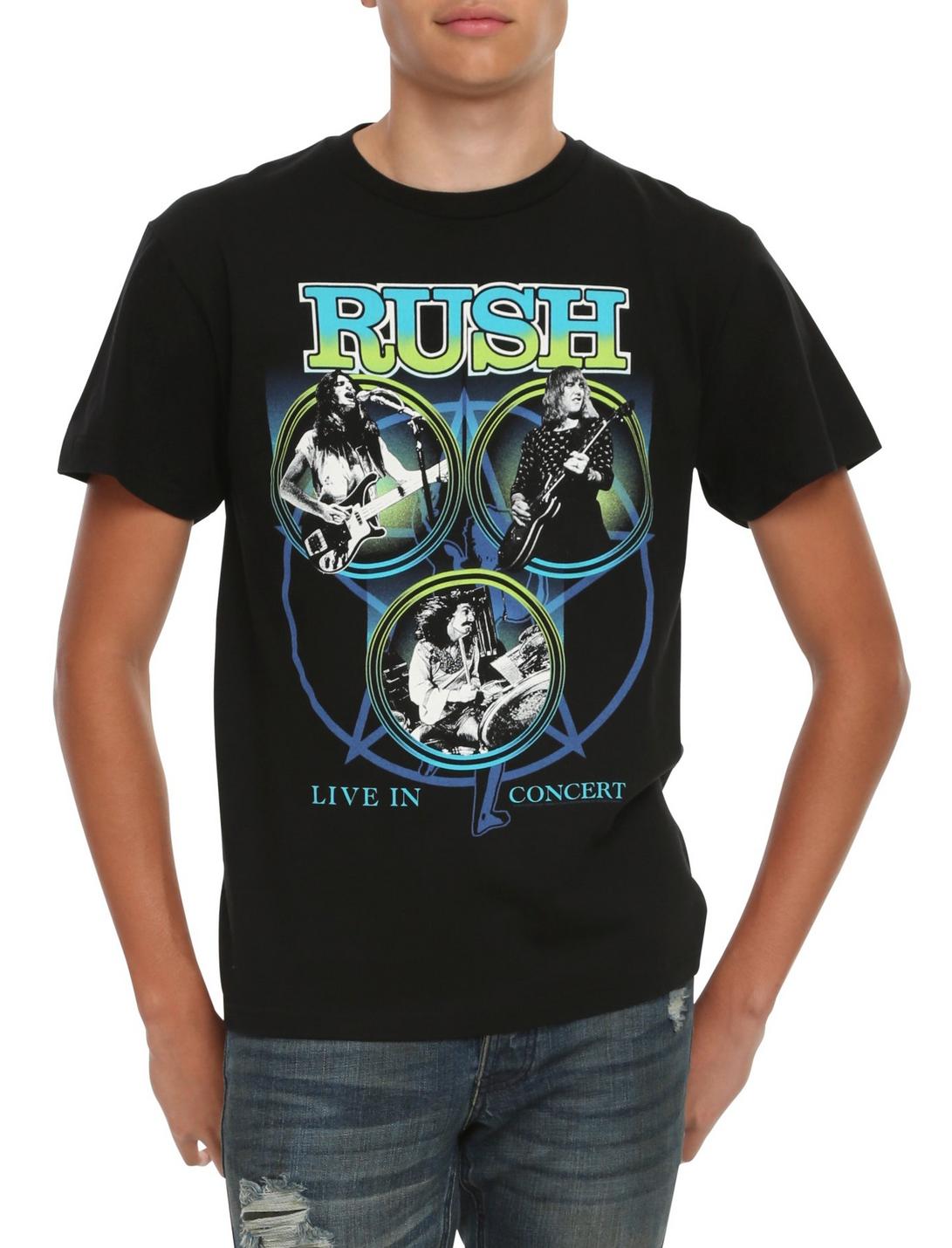 Rush Live In Concert T-Shirt, BLACK, hi-res